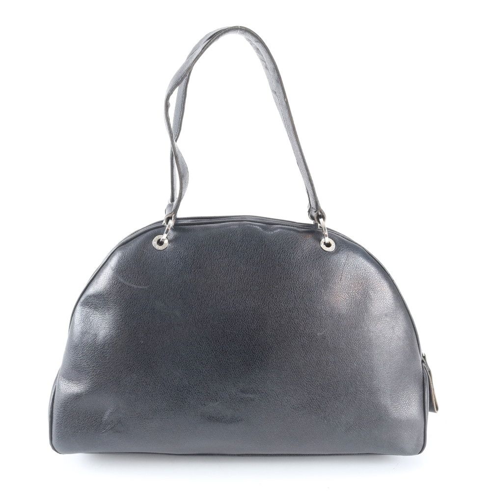 Bvlgari Mini Boston Leather Shoulder Bag Hand Black — view 3