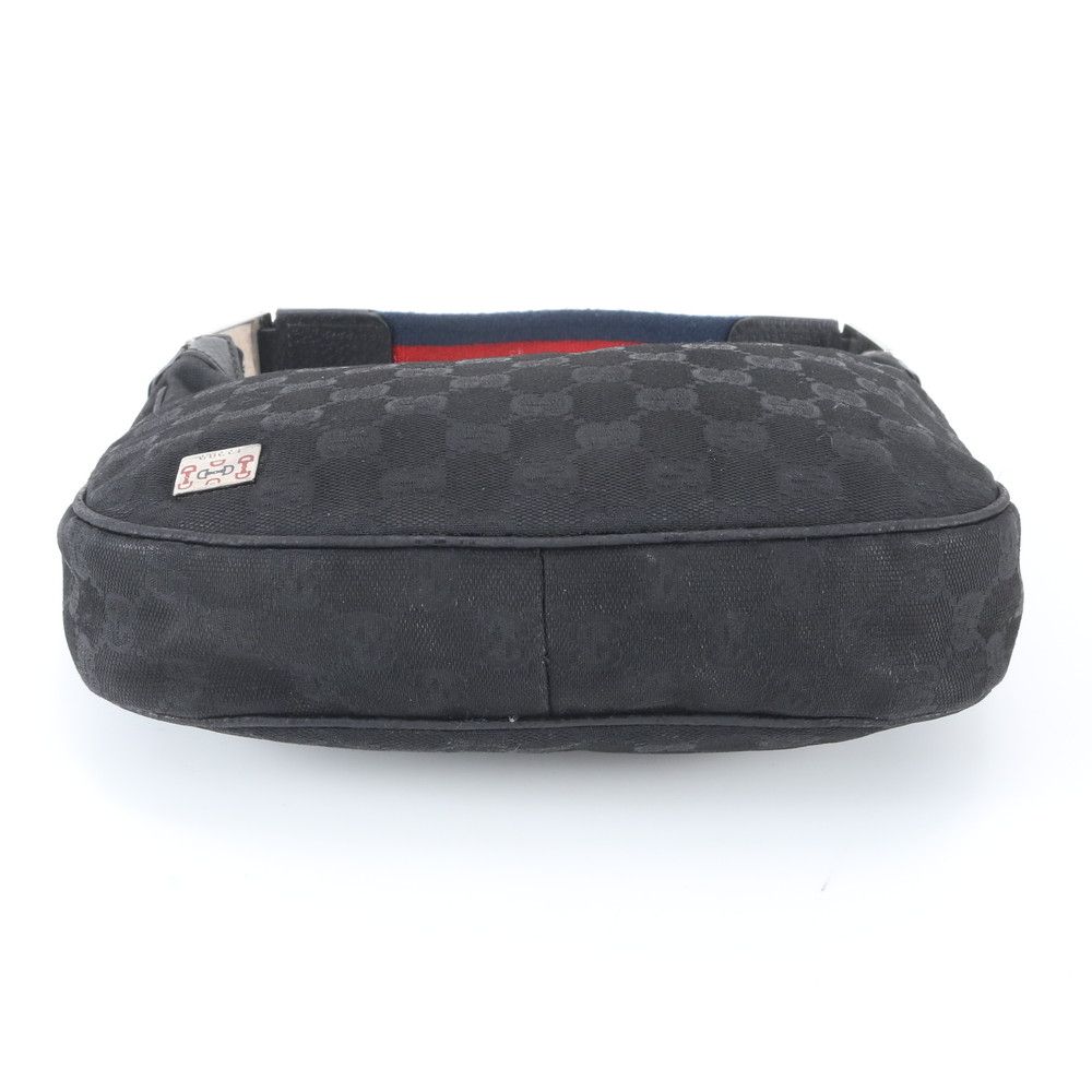 Gucci GG Canvas Sherry Line Hobo Leather Shoulder Bag — view 5