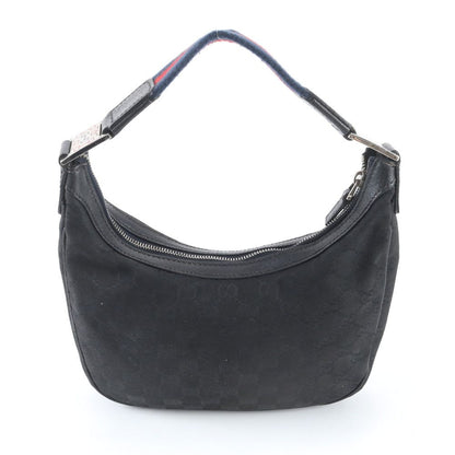 Gucci GG Canvas Sherry Line Hobo Leather Shoulder Bag — view 3