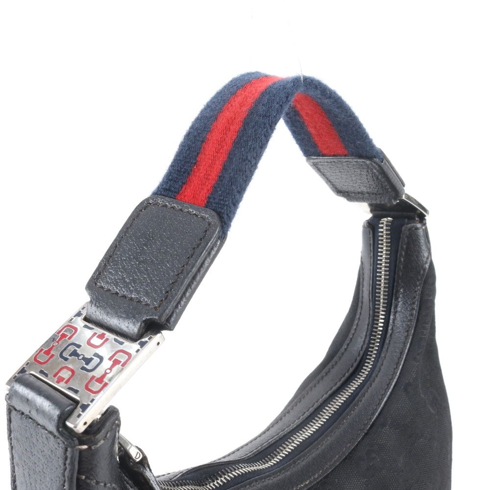 Gucci GG Canvas Sherry Line Hobo Leather Shoulder Bag — view 2