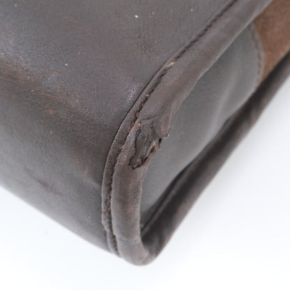 Loewe Amazona Leather Business Briefcase Tote Bag Brown — view 8