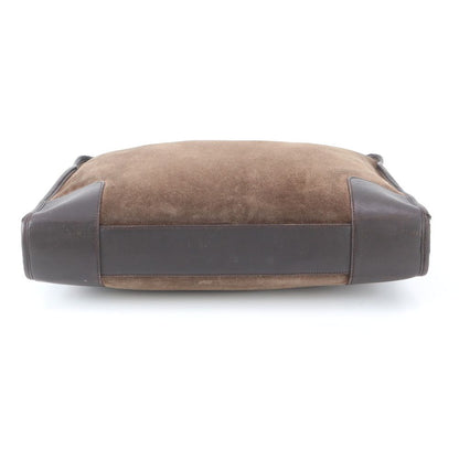 Loewe Amazona Leather Business Briefcase Tote Bag Brown — view 6