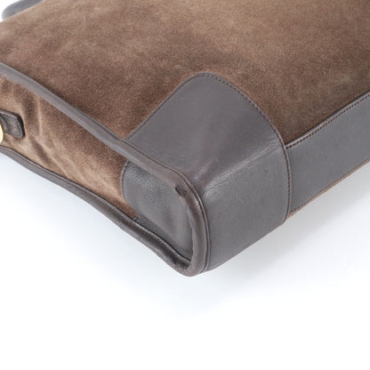 Loewe Amazona Leather Business Briefcase Tote Bag Brown — view 5