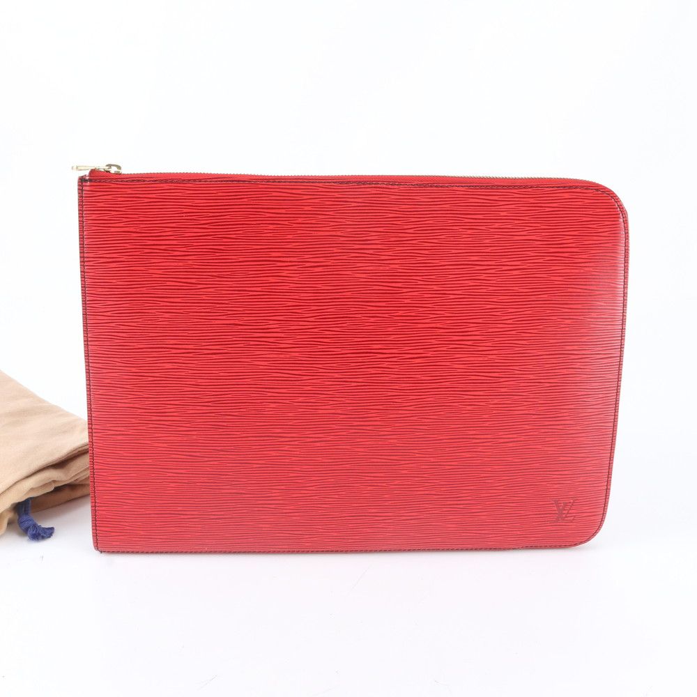 Louis Vuitton Epi Poche Document Leather Clutch Pouch Business