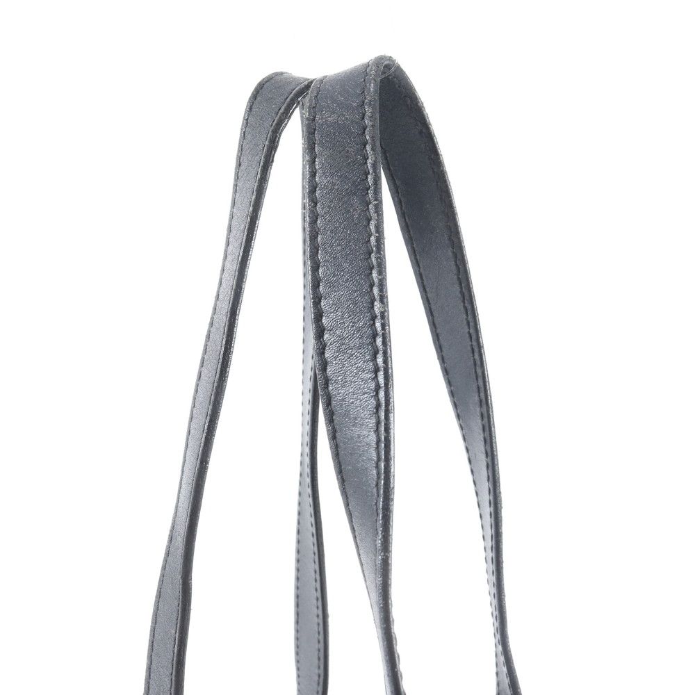 Gucci GG Canvas Leather Tote Bag Shoulder Hand Black — view 2