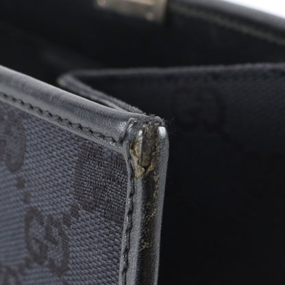 Gucci Jackie GG Canvas 002 Leather Tote Bag Shoulder Black — view 8