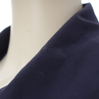 Celine Vintage Logo Button Trench Coat Navy — view 8