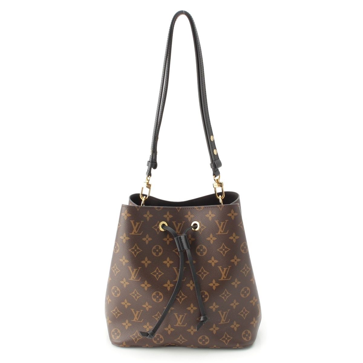 Louis Vuitton Neo Noe Monogram Drawstring Shoulder Bag Brown