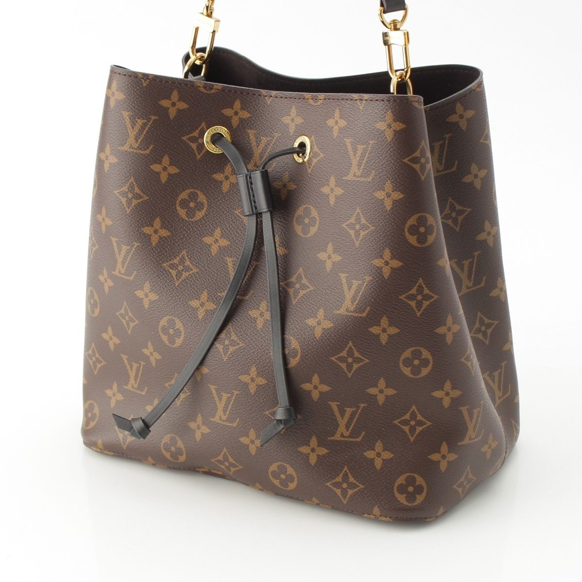 Louis Vuitton Neo Noe Monogram Drawstring Shoulder Bag Brown — view 3