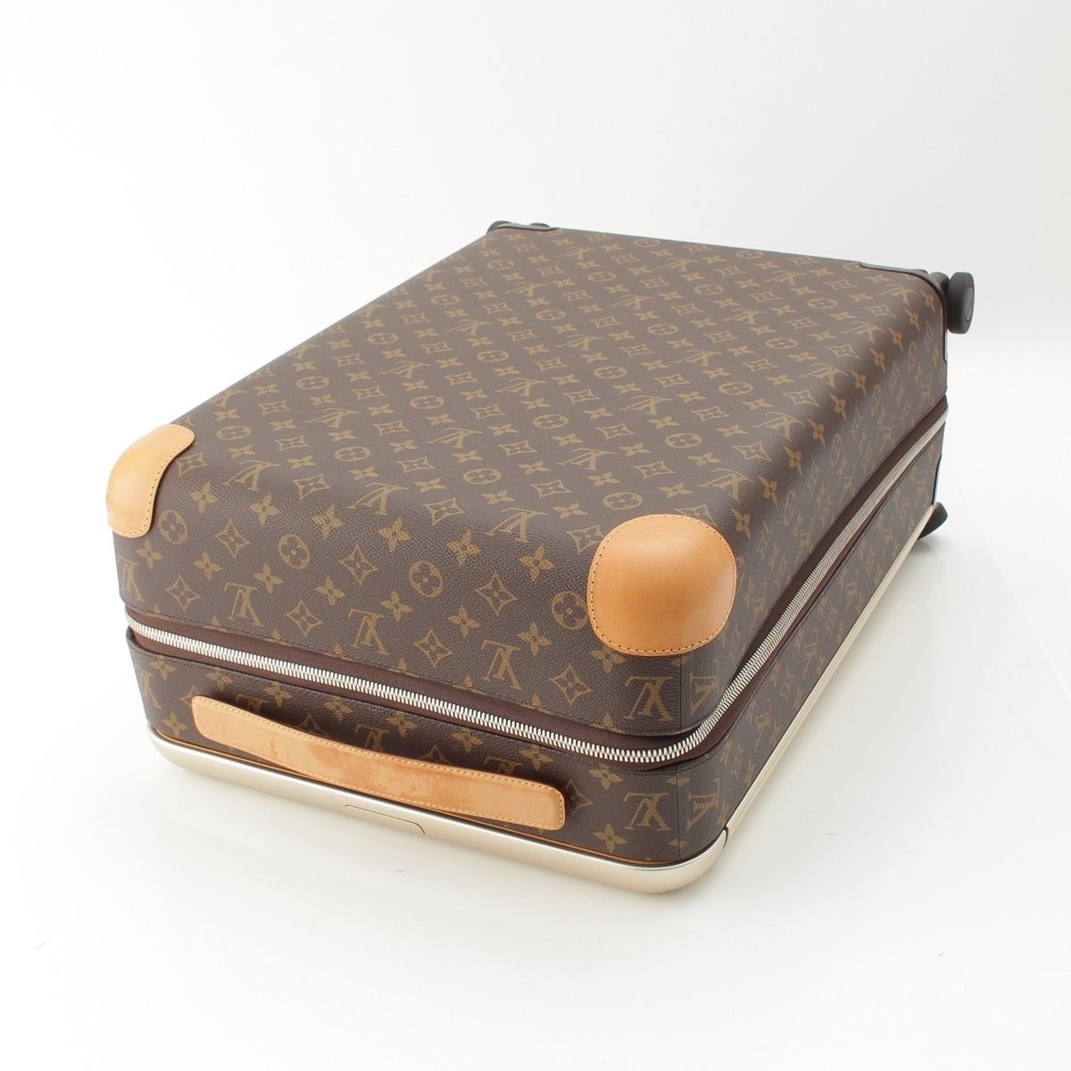 Louis Vuitton Horizon 55 Monogram Suitcase Carry Case Brown Travel Bag — view 5