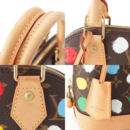 Louis Vuitton Yayoi Kusama Alma BB Monogram 2-Way Handbag Brown Multicolor — view 8