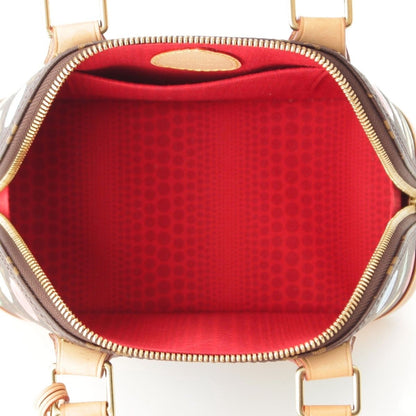 Louis Vuitton Yayoi Kusama Alma BB Monogram 2-Way Handbag Brown Multicolor — view 6