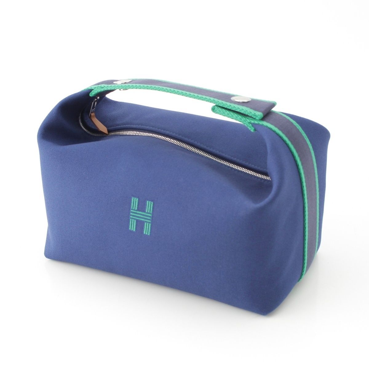 Hermes Brid-a-brac GM Cotton Pouch Marine — view 2