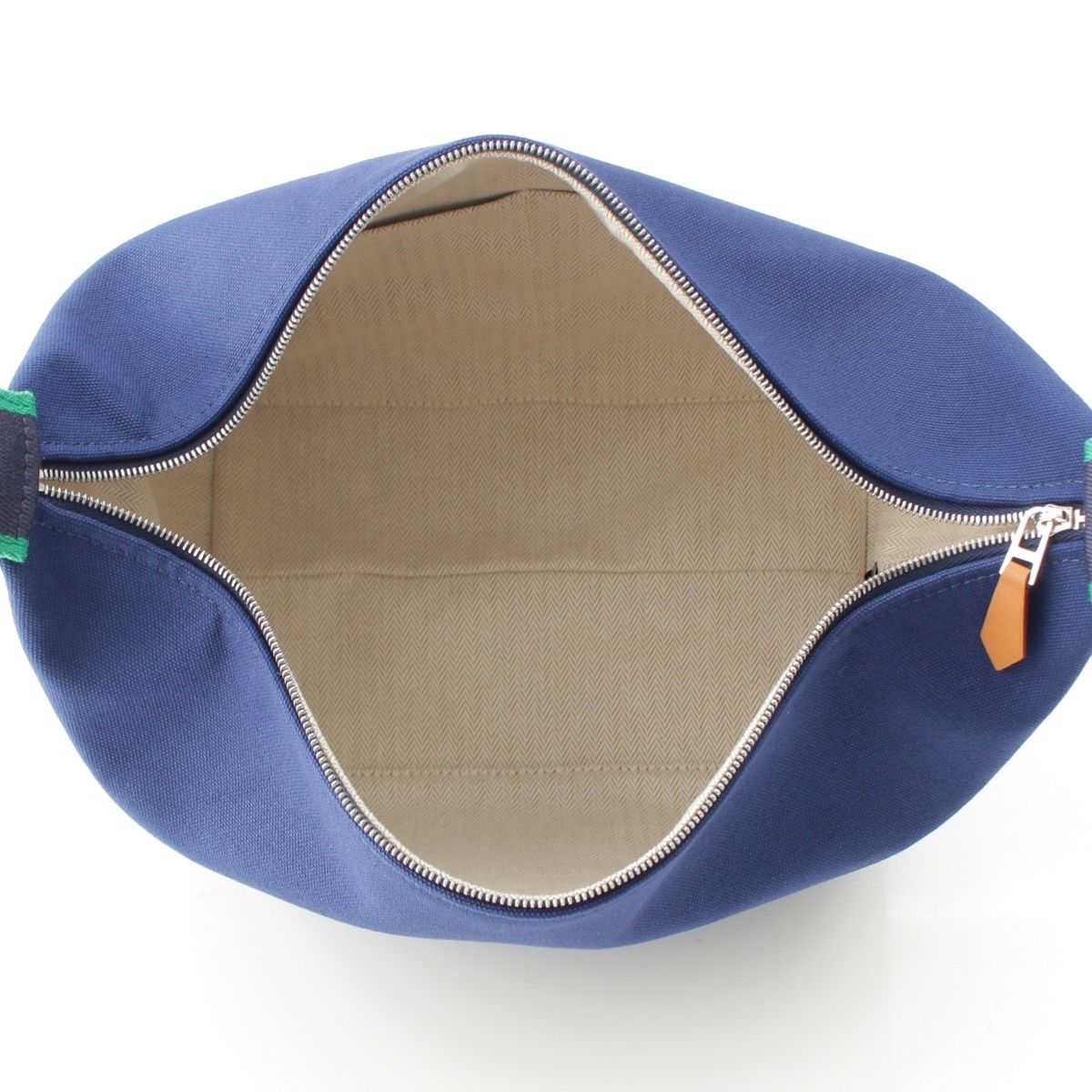 Hermes Brid-a-brac GM Cotton Pouch Marine — view 6