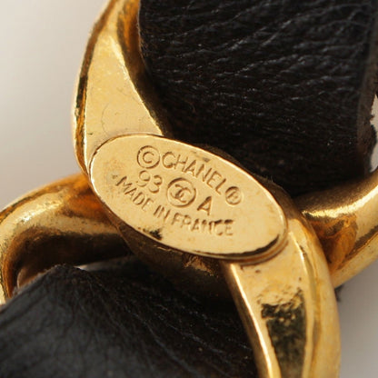 Chanel Vintage Jumbo CC Logo Chain Belt Black — view 6