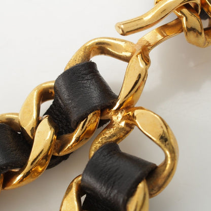 Chanel Vintage Jumbo CC Logo Chain Belt Black — view 7