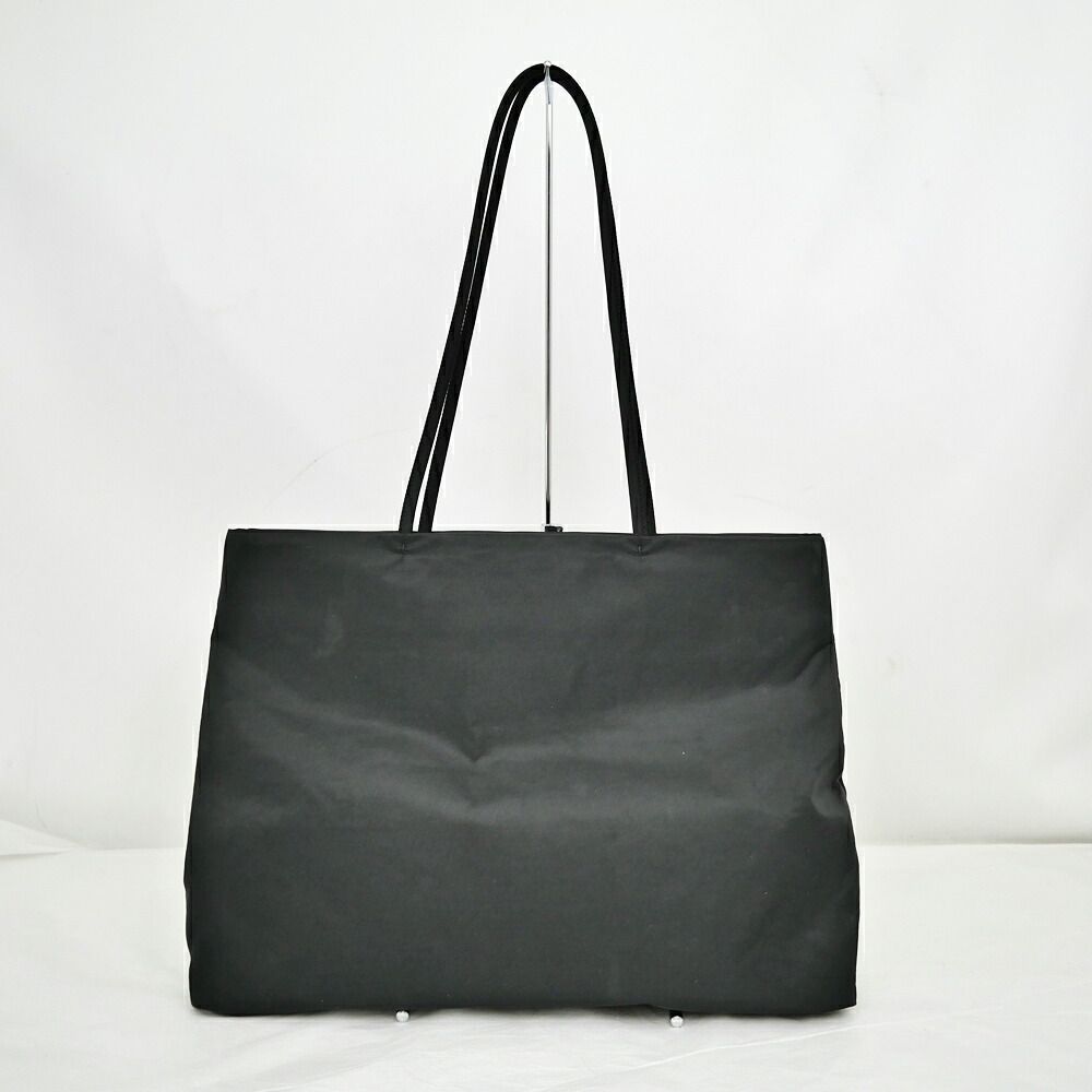Prada Tessuto City Tote Bag Nero Black Nylon Shoulder Hand — view 2