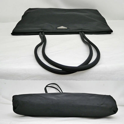 Prada Tessuto City Tote Bag Nero Black Nylon Shoulder Hand — view 4