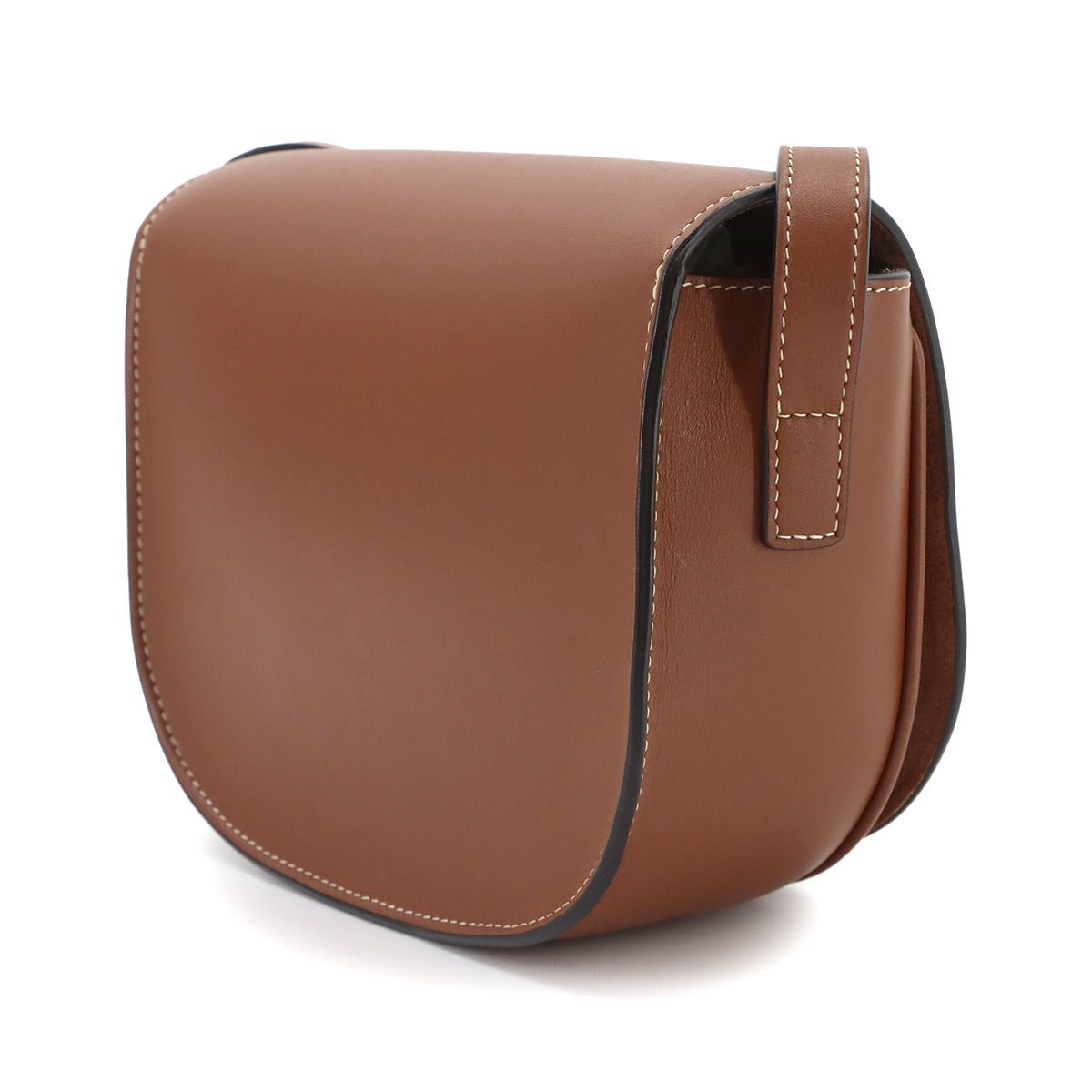 Celine Folco Cuir Triomphe Bag Shoulder Leather Tan Gold — view 3