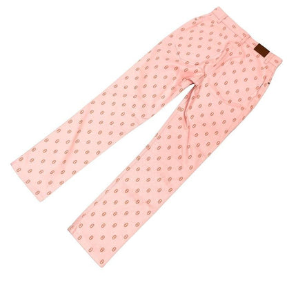 Hermes Chaine D'ancre Pattern Pants Cotton Pink Gaultier Era Vintage — view 2