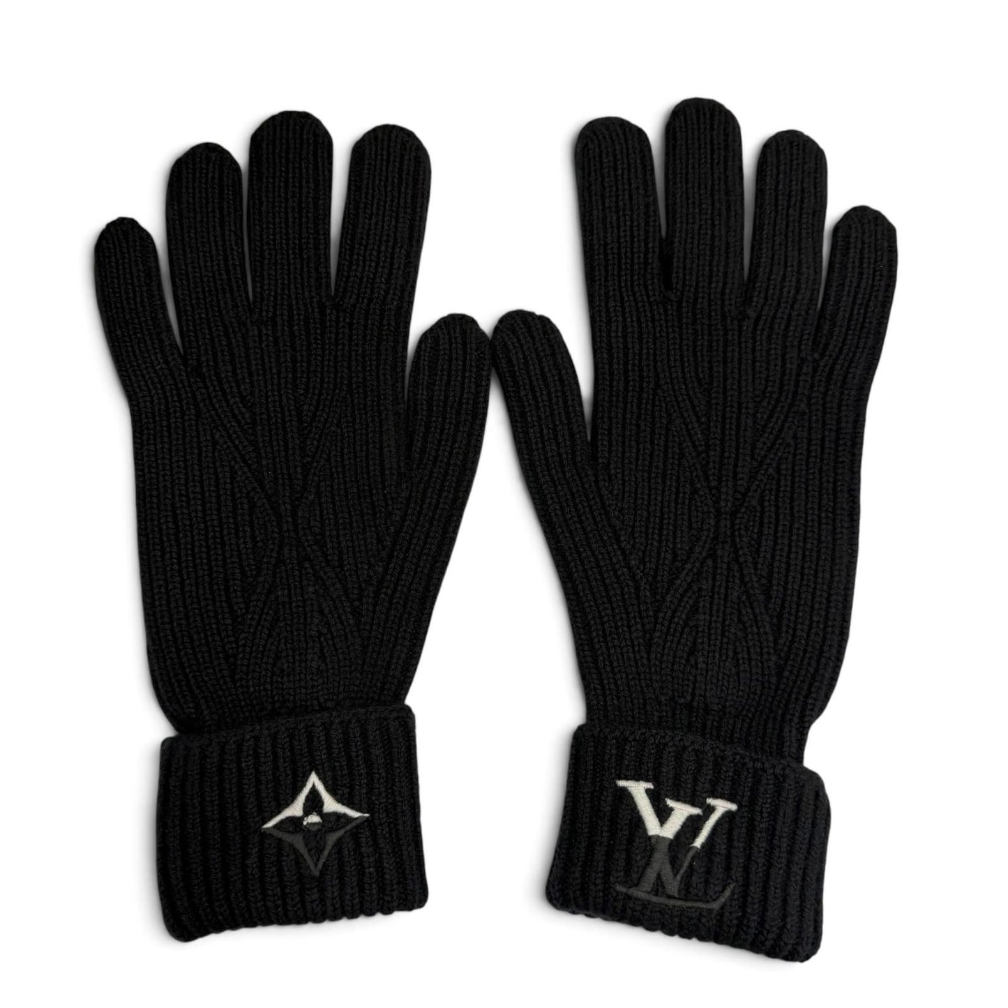 Louis Vuitton Gloves LV Dual Cashmere 100% Black — view 2