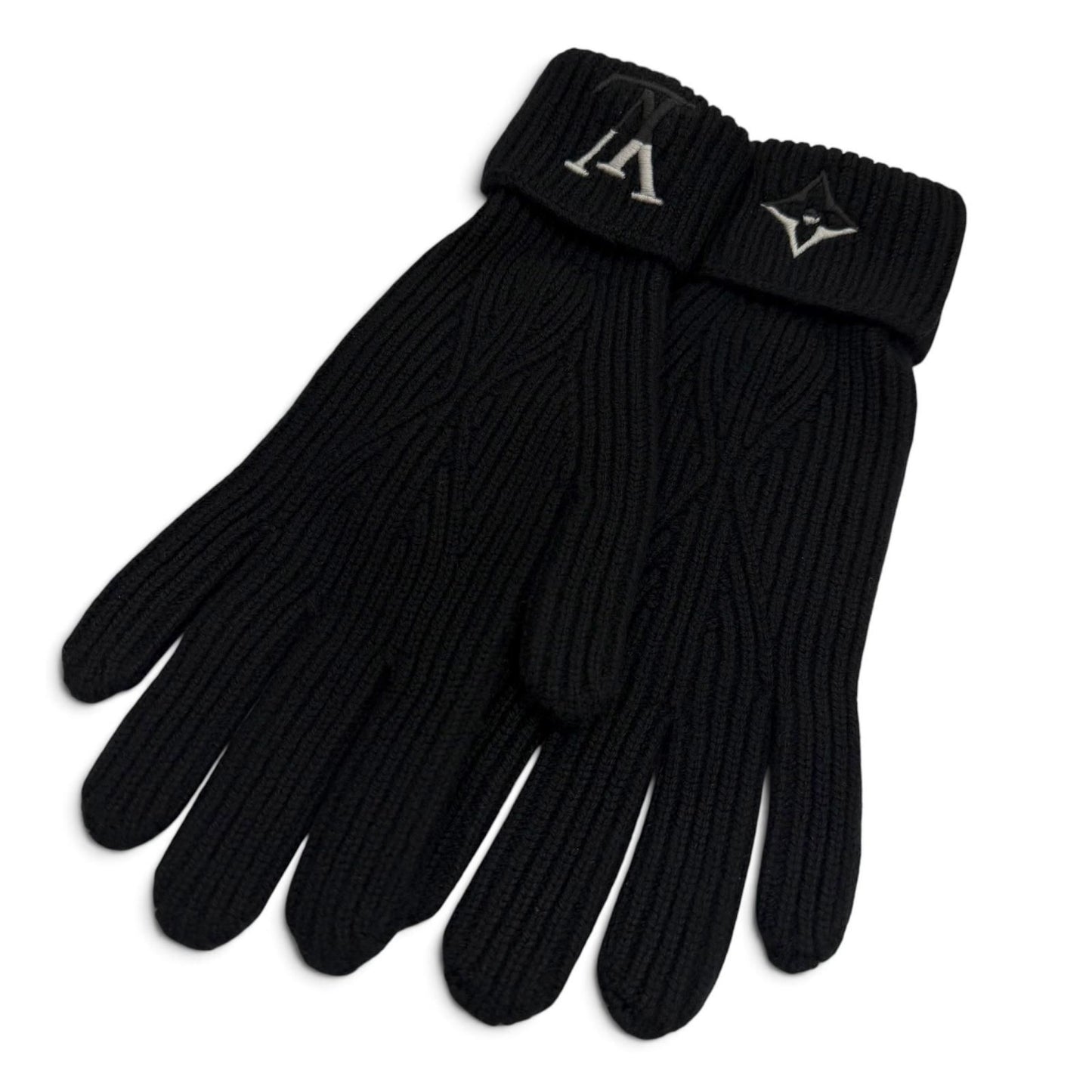 Louis Vuitton Gloves LV Dual Cashmere 100% Black
