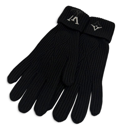 Louis Vuitton Gloves LV Dual Cashmere 100% Black
