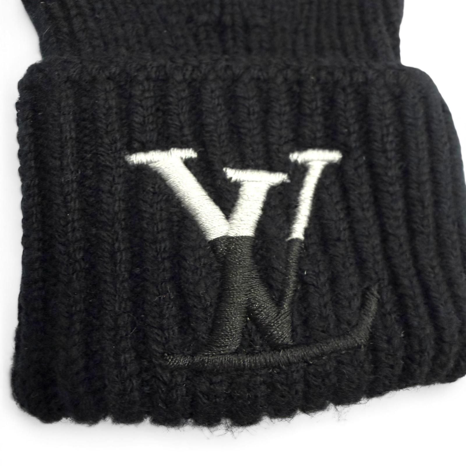 Louis Vuitton Gloves LV Dual Cashmere 100% Black — view 4