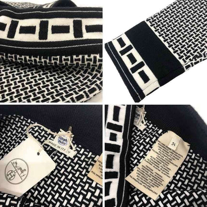 Hermes Knit Leggings Pattern Black White Gaultier Era Vintage 34 — view 3