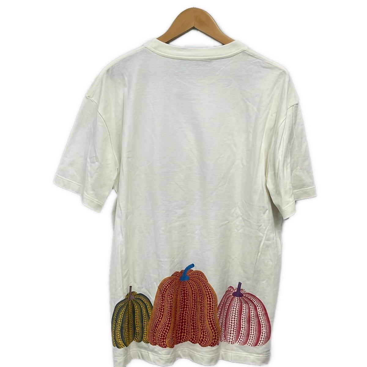 Louis Vuitton Short Sleeve T-Shirt Ivory Red Multi Crew Neck Yayoi Kusama L — view 2