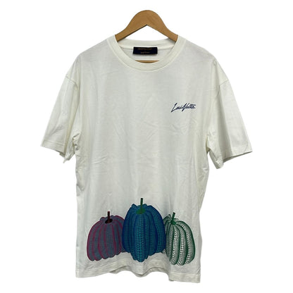 Louis Vuitton Short Sleeve T-Shirt Ivory Red Multi Crew Neck Yayoi Kusama L