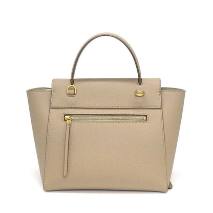 Celine Shoulder Bag Micro Light Taupe Calfskin Gold — view 2