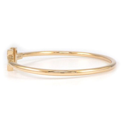 Tiffany & Co Bangle T Wire 18k Pink Gold Bracelet — view 2