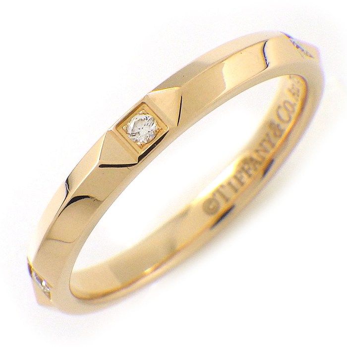 Tiffany & Co Ring True Band Diamond 18k Pink Gold