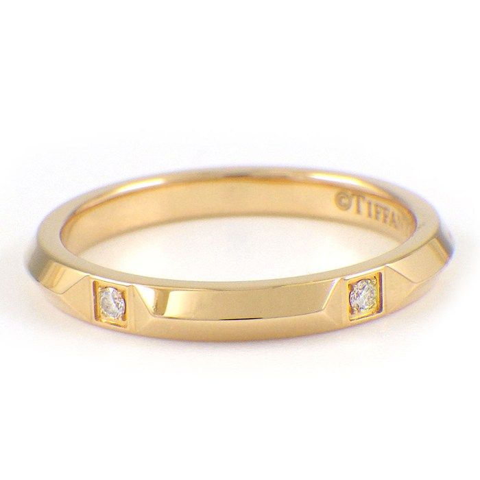 Tiffany & Co Ring True Band Diamond 18k Pink Gold — view 2