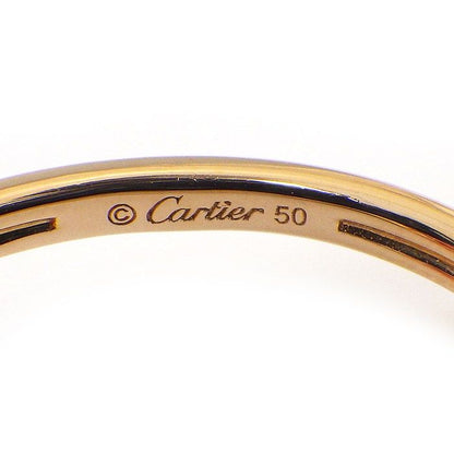 Cartier Ring Amulette Round Circle Pink Pearl Diamond 18k Gold — view 3