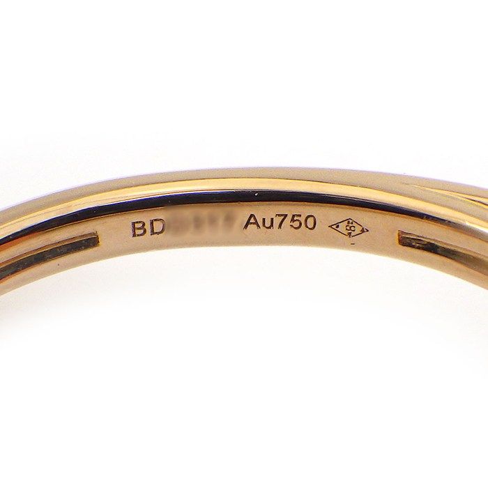Cartier Ring Amulette Round Circle Pink Pearl Diamond 18k Gold — view 4
