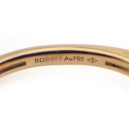 Cartier Ring Amulette Round Circle Pink Pearl Diamond 18k Gold — view 4