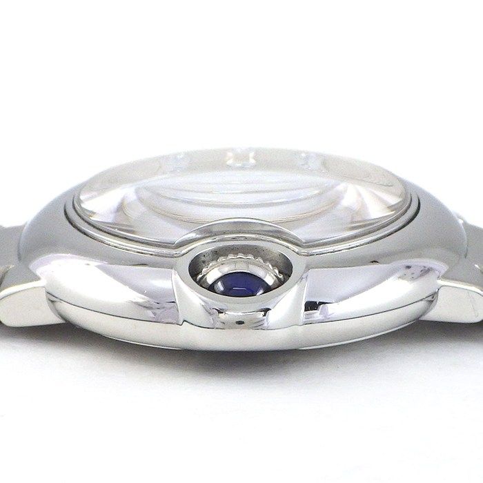 Cartier Watch Ballon Bleu SM Diamond Index Guilloche Silver Dial SS Quartz — view 2