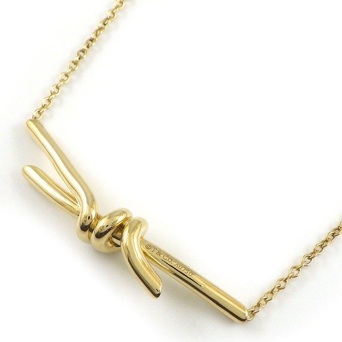 Tiffany & Co Necklace Knot 18k Yellow Gold — view 2
