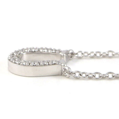 Tiffany & Co Necklace Horseshoe Diamond 18k White Gold — view 3