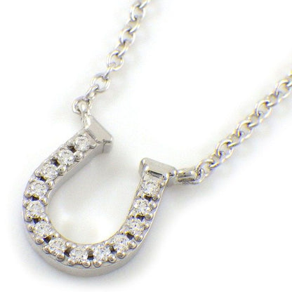 Tiffany & Co Necklace Horseshoe Diamond 18k White Gold