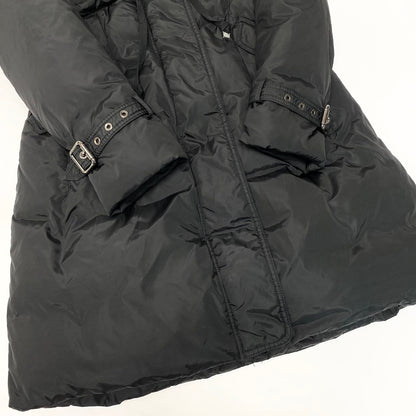 Moncler Phalangere Long Down Coat Black — view 5