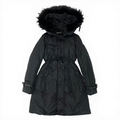 Moncler Phalangere Long Down Coat Black