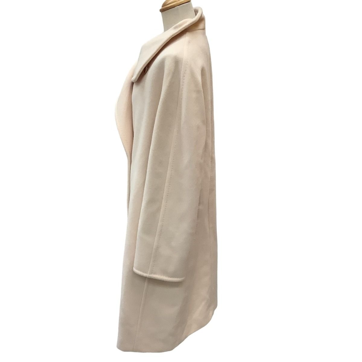 Max Mara Long Coat Ivory 40 — view 3