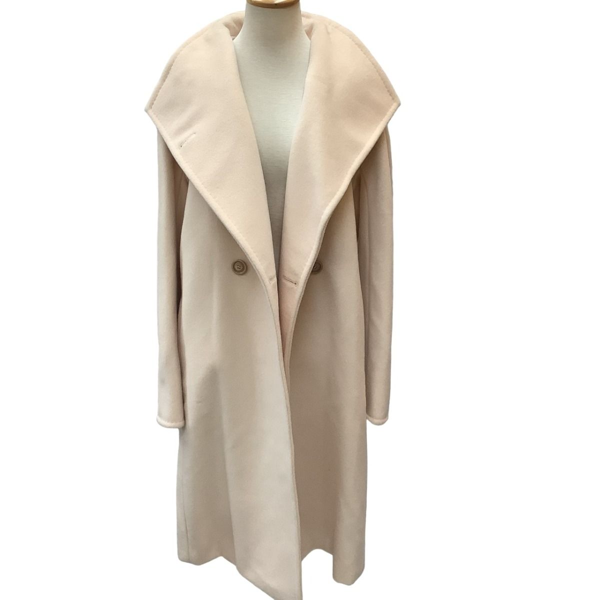 Max Mara Long Coat Ivory 40 — view 2