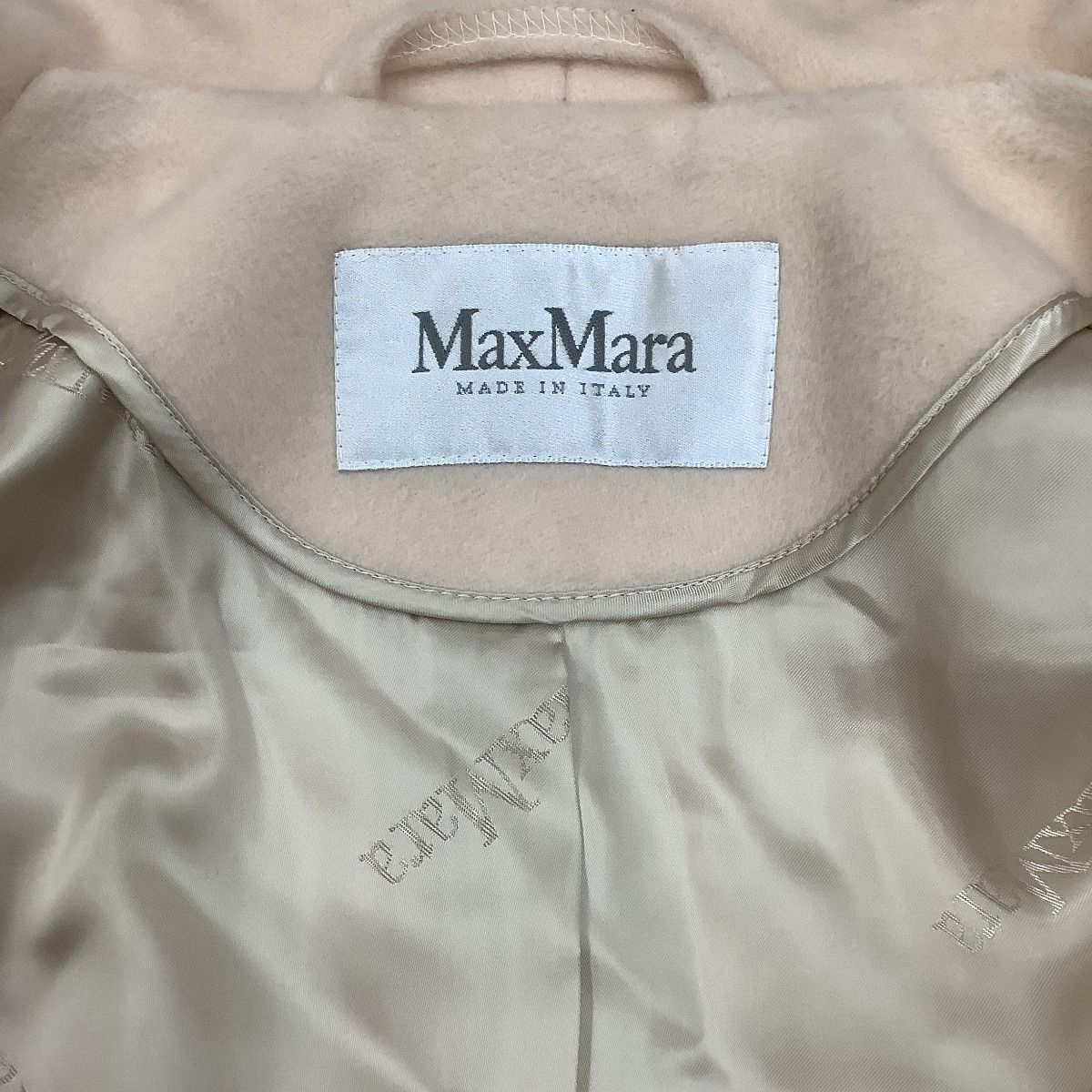 Max Mara Long Coat Ivory 40 — view 5