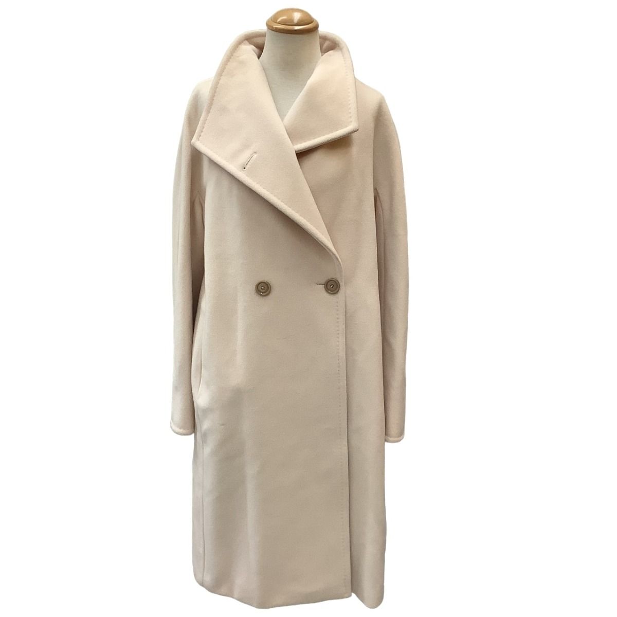 Max Mara Long Coat Ivory 40