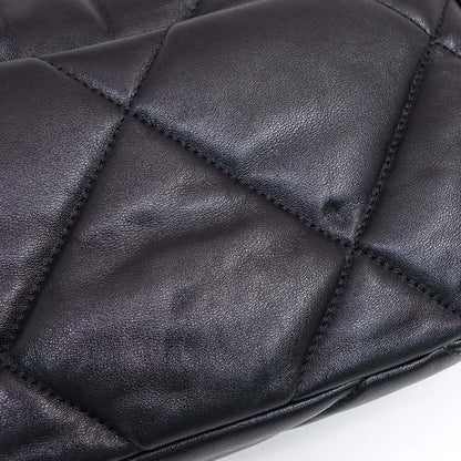Chanel 19 Handbag Shiny Lambskin Gold Silver — view 8