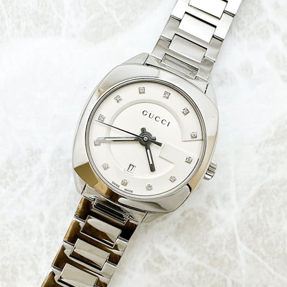 Gucci 142.5 Watch Diamond Quartz Stainless Steel 17 — view 3